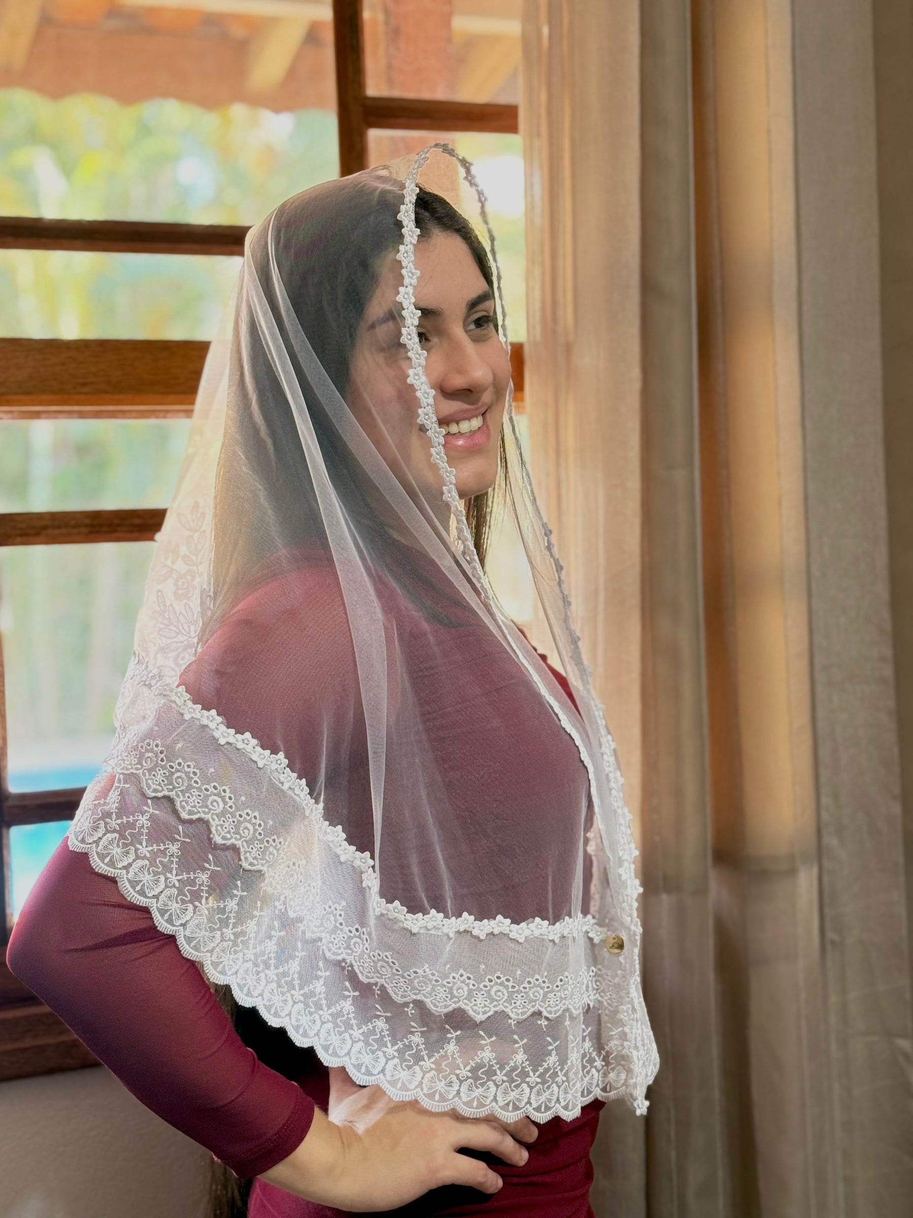 Véu CCB, com tule ilusion - Ana Kesia