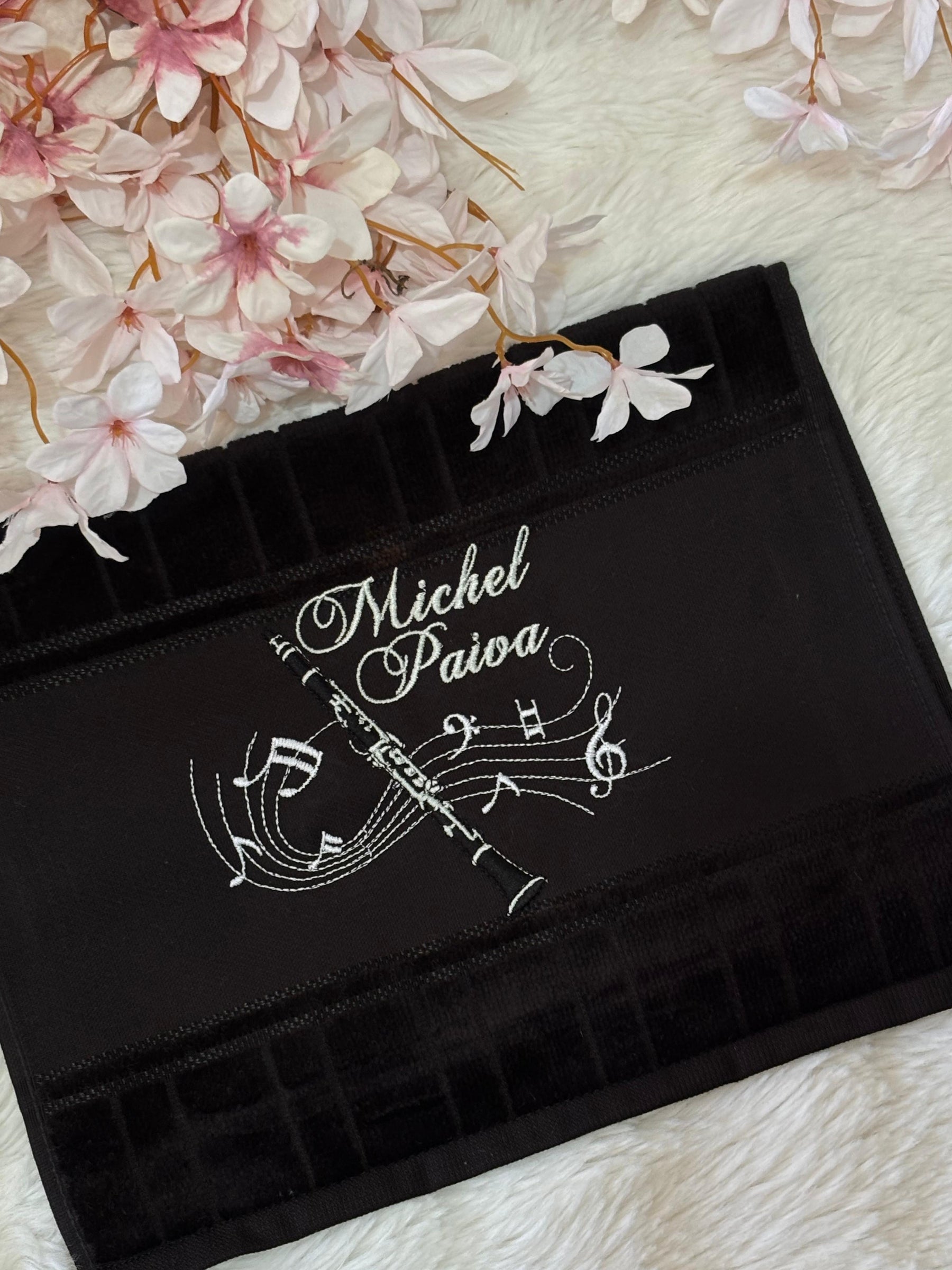 Toalhas Bordadas para Músicos CCB - Modelo Clarinetes