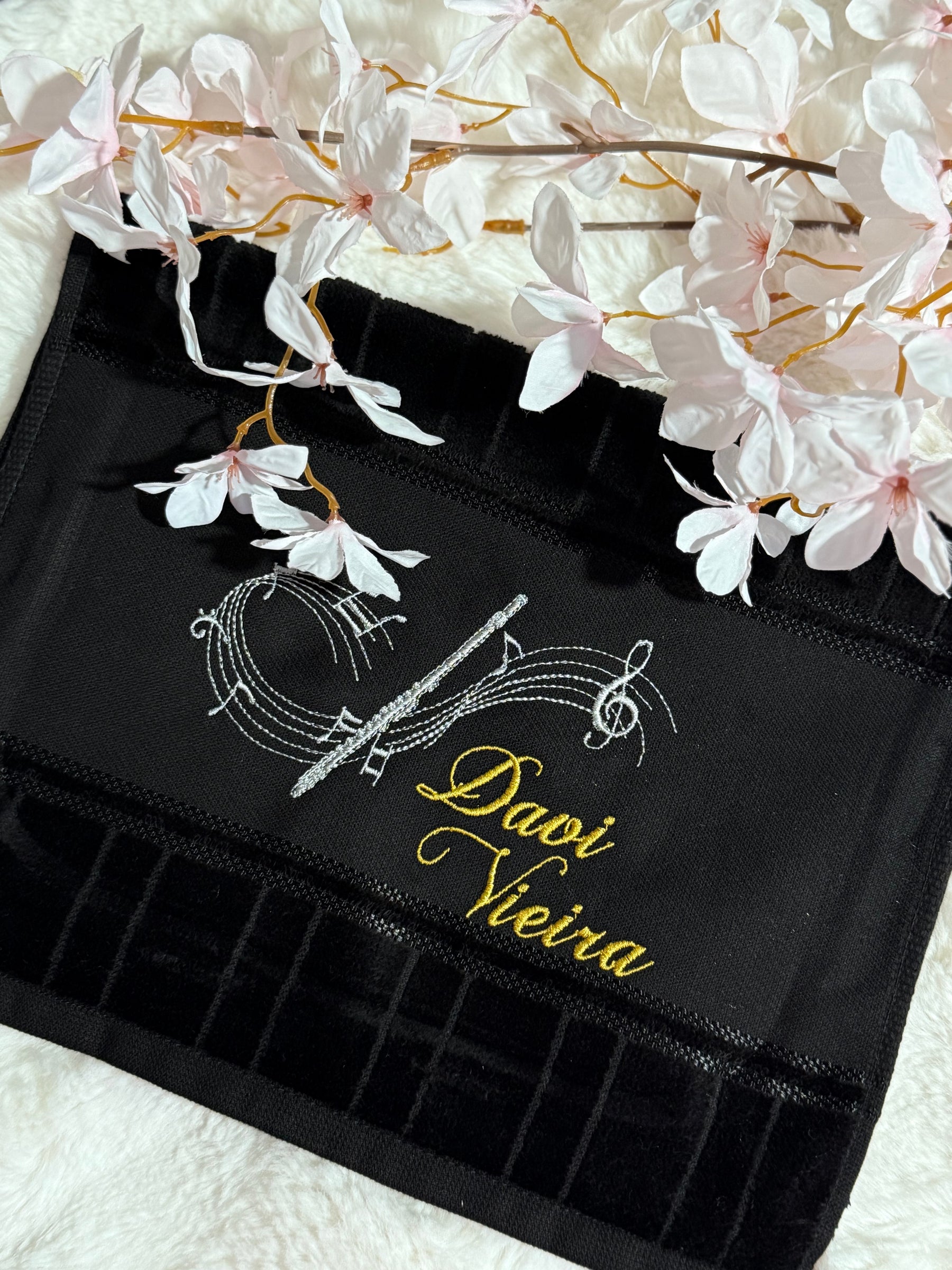 Toalhas Bordadas para Músicos CCB - Modelo Flautas