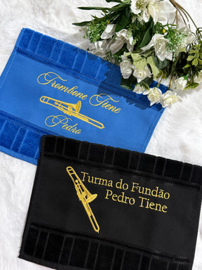 Toalhas Bordadas para Músicos CCB - Modelo Trombones