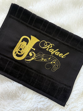 Toalhas Bordadas para Músicos CCB - Modelo Bombardino