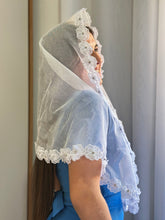 Véu CCB, em Guipir 3D de flor - Sofia