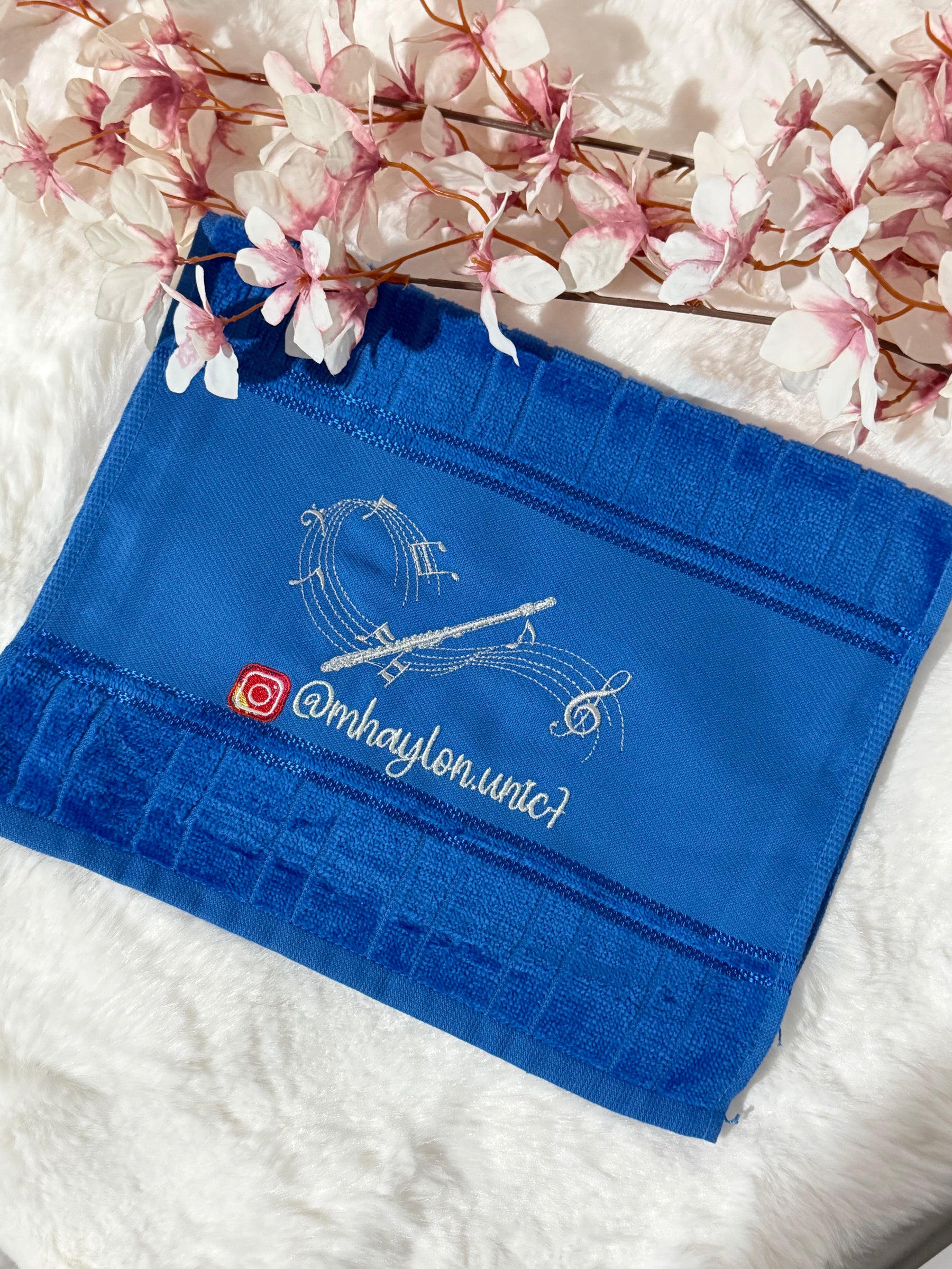 Toalhas Bordadas para Músicos CCB - Modelo Flautas