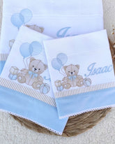 Fraldas Bebê Bordadas Masculino - Personalize (Escolha o seu bordado)