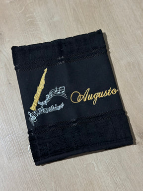 Toalhas Bordadas para Músicos CCB - Modelo Sax Reto