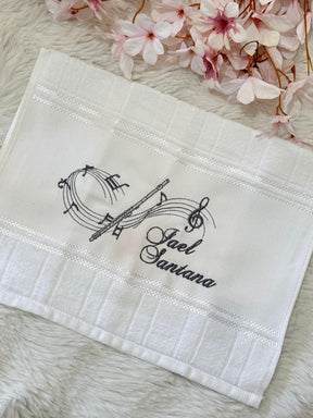 Toalhas Bordadas para Músicos CCB - Modelo Flautas