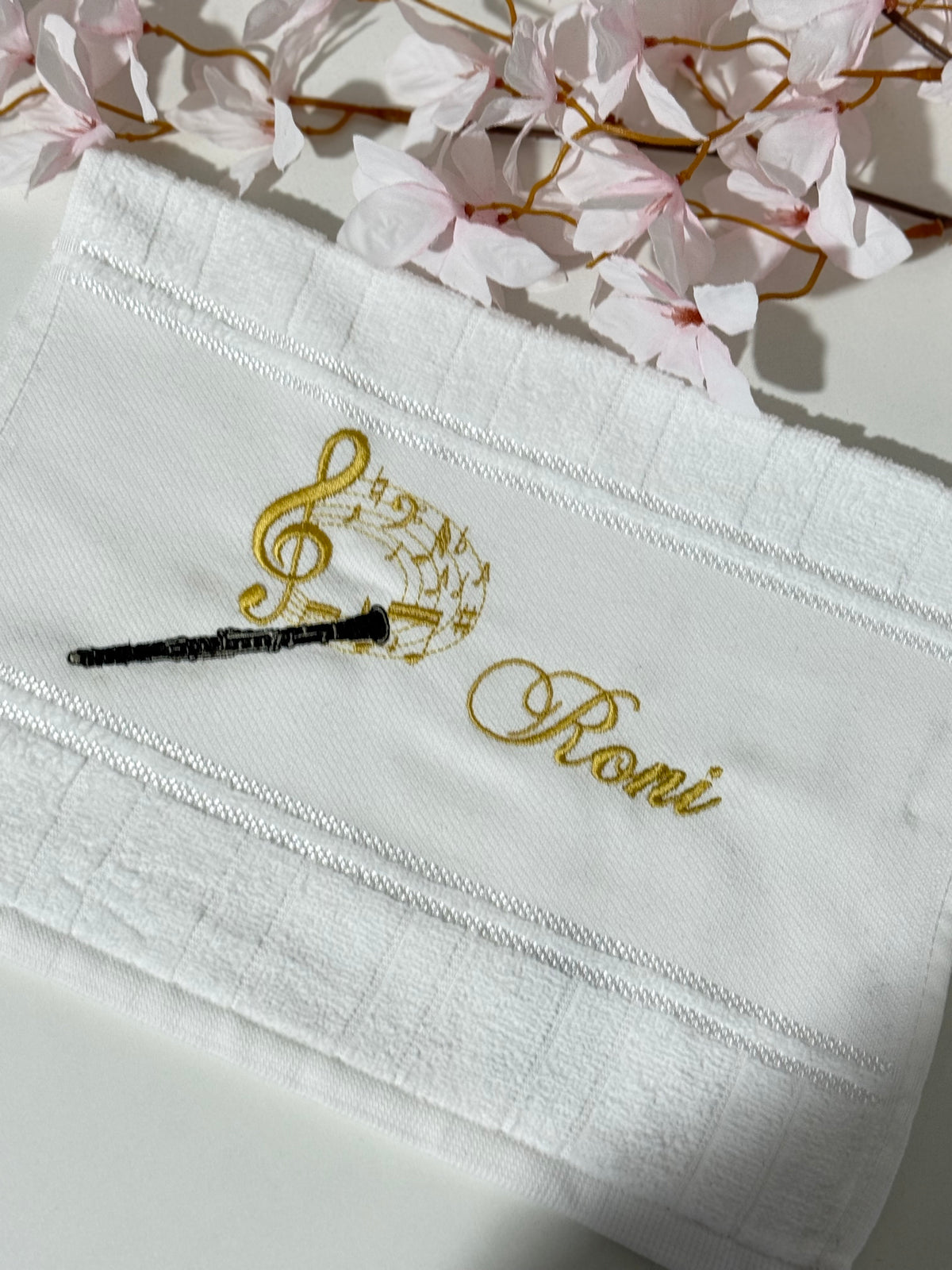 Toalhas Bordadas para Músicos CCB - Modelo Clarinetes