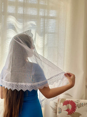 Véu CCB, Guipir Largo - Lilly
