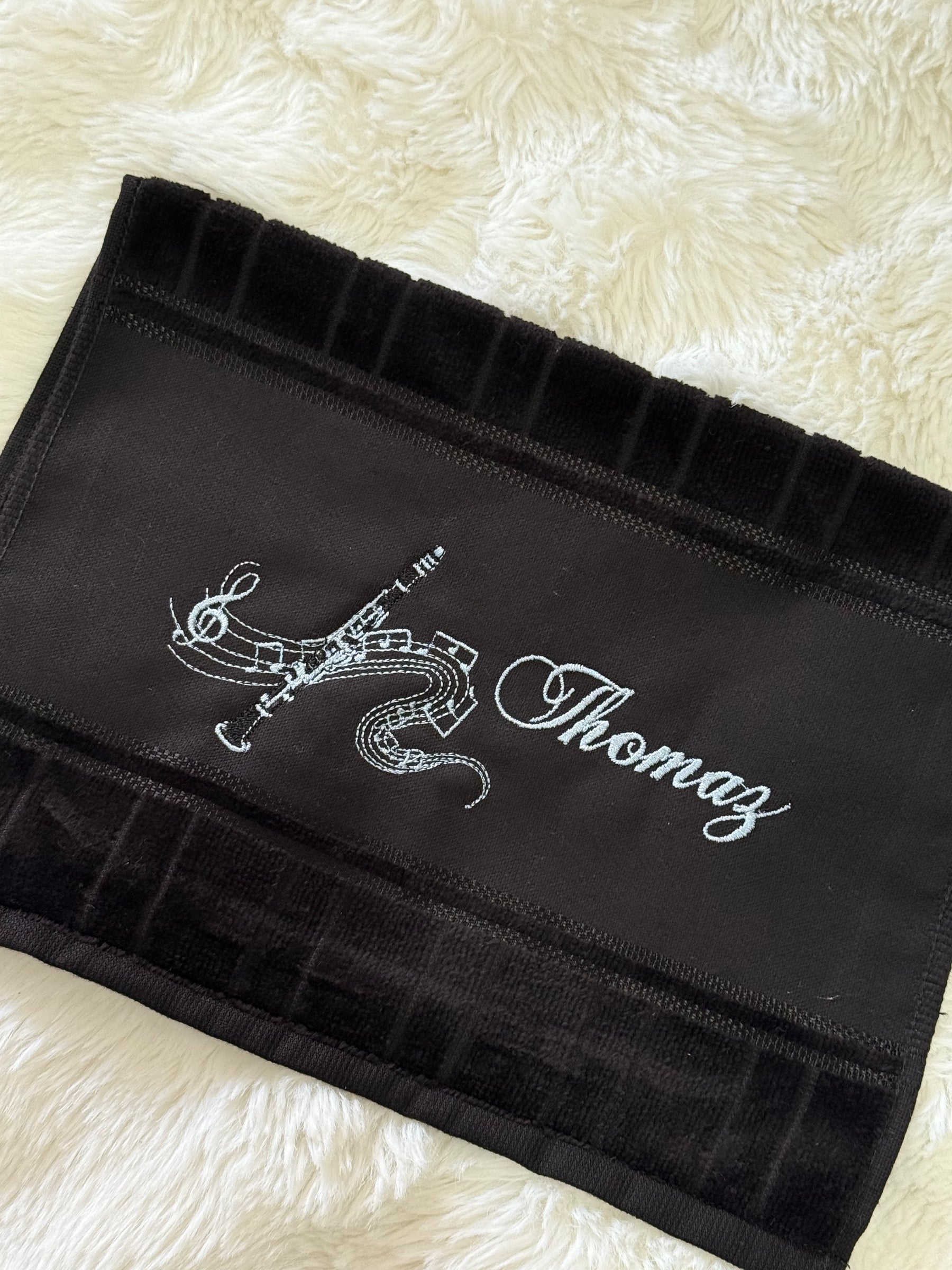 Toalhas Bordadas para Músicos CCB - Modelo Clarinetes