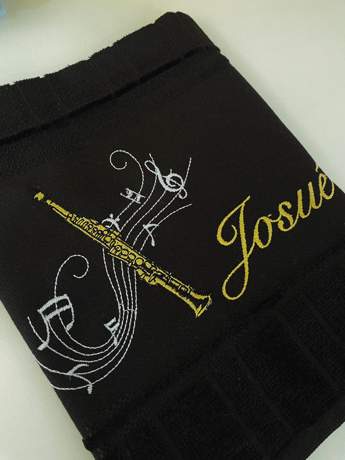 Toalhas Bordadas para Músicos CCB - Modelo Sax Reto