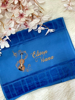 Toalhas Bordadas para Músicos CCB - Modelo Violinos