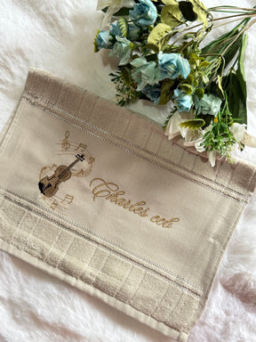 Toalhas Bordadas para Músicos CCB - Modelo Violinos