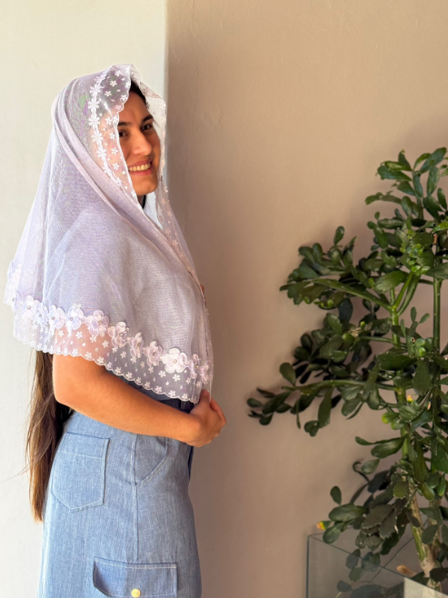 Véu Walquiria com Flor 3D