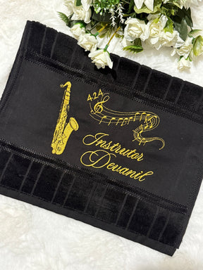 Toalhas Bordadas para Músicos CCB - Modelo Sax Tenor